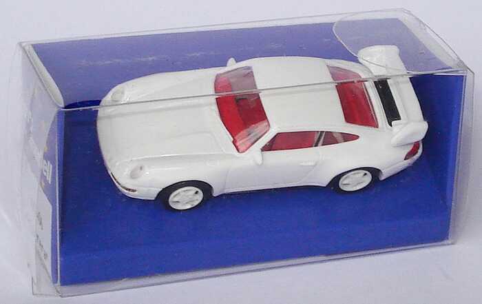Foto 1:87 Porsche 911 RS Clubsport (993) weiß, Felgen weiß,  IA rot mit Überrollbügel euromodell 00406