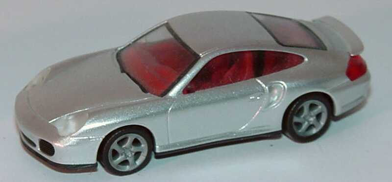 Foto 1:87 Porsche 911 Turbo (996) silbermet., IA rot (Bastelware) herpa 032834