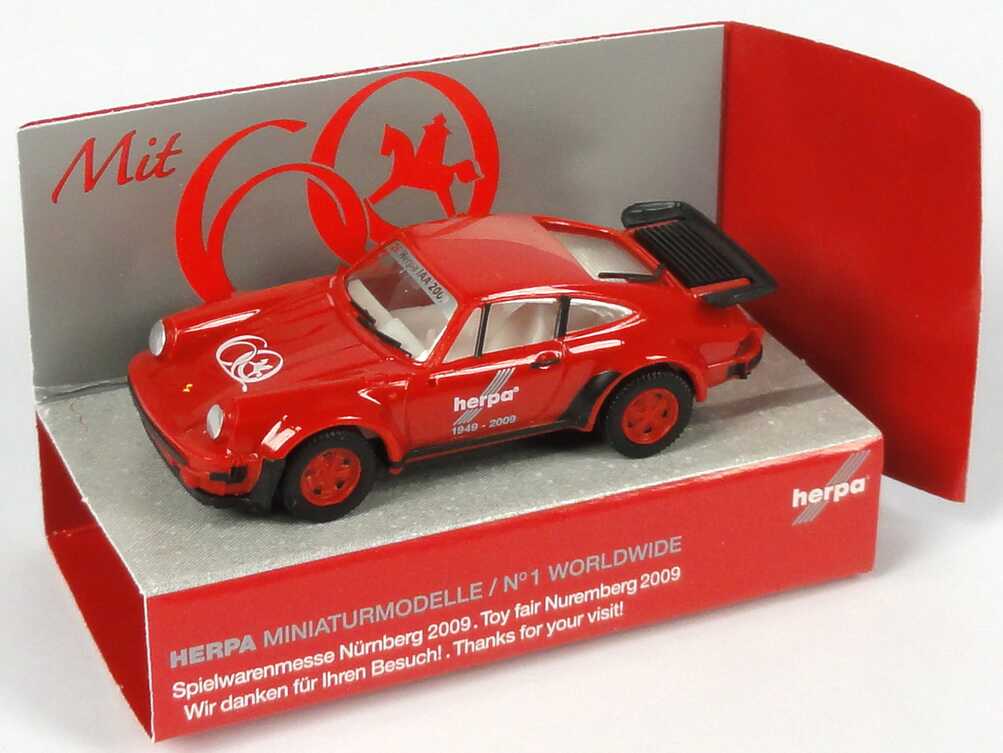 Foto 1:87 Porsche 911 turbo 26. herpa IAA, Mit 60 volle Power, Spielwarenmesse Nürnberg 2009 herpa