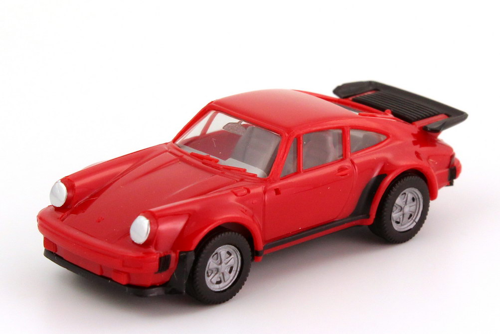 Foto 1:87 Porsche 911 turbo (Typ 930) rot, IA grau herpa 2060