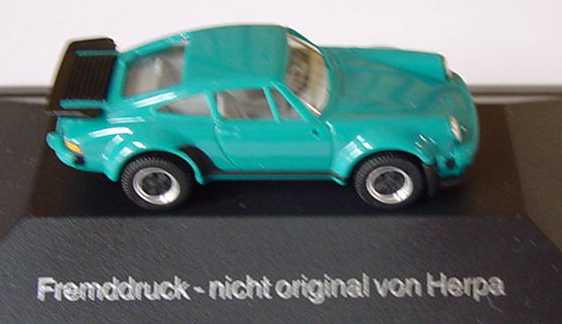 Foto 1:87 Porsche 911 turbo alttürkis Eine Legende geht zu Ende herpa