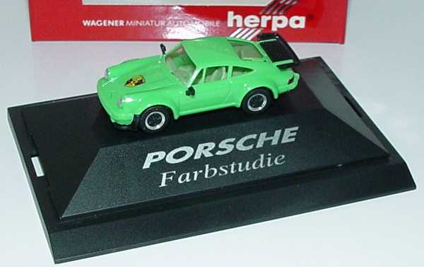 Foto 1:87 Porsche 911 turbo grün Porsche Farbstudie herpa