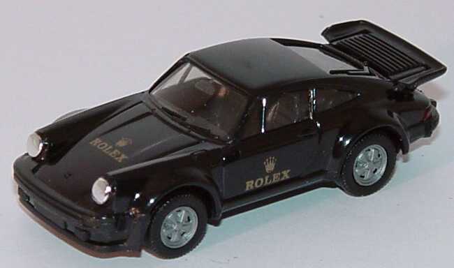 Foto 1:87 Porsche 911 turbo schwarz Rolex herpa