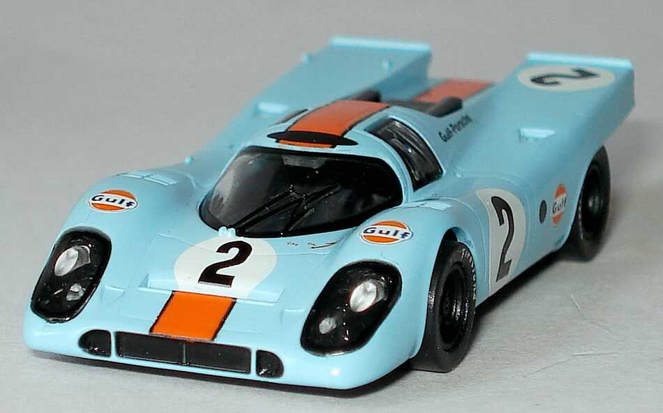 Foto 1:87 Porsche 917 K Daytona 1970 Gulf-Porsche Nr.2, Kinnunen / Rodriguez (Siegerfahrzeug) Brekina 16007