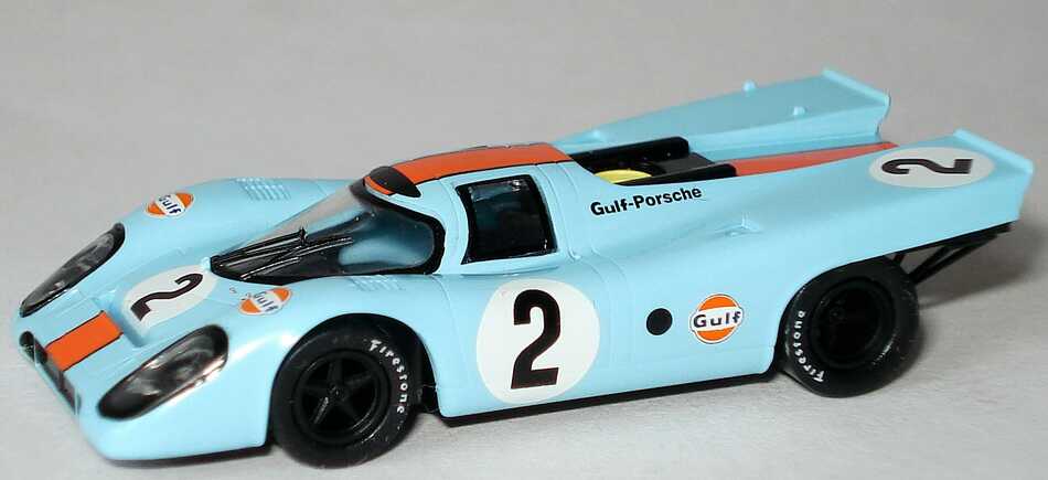 Foto 1:87 Porsche 917 K Daytona 1970 Gulf-Porsche Nr.2, Kinnunen / Rodriguez (Siegerfahrzeug) Brekina 16007
