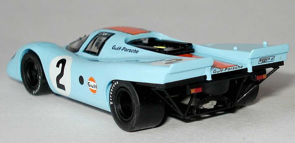 Foto 1:87 Porsche 917 K Daytona 1970 Gulf-Porsche Nr.2, Kinnunen / Rodriguez (Siegerfahrzeug) Brekina 16007