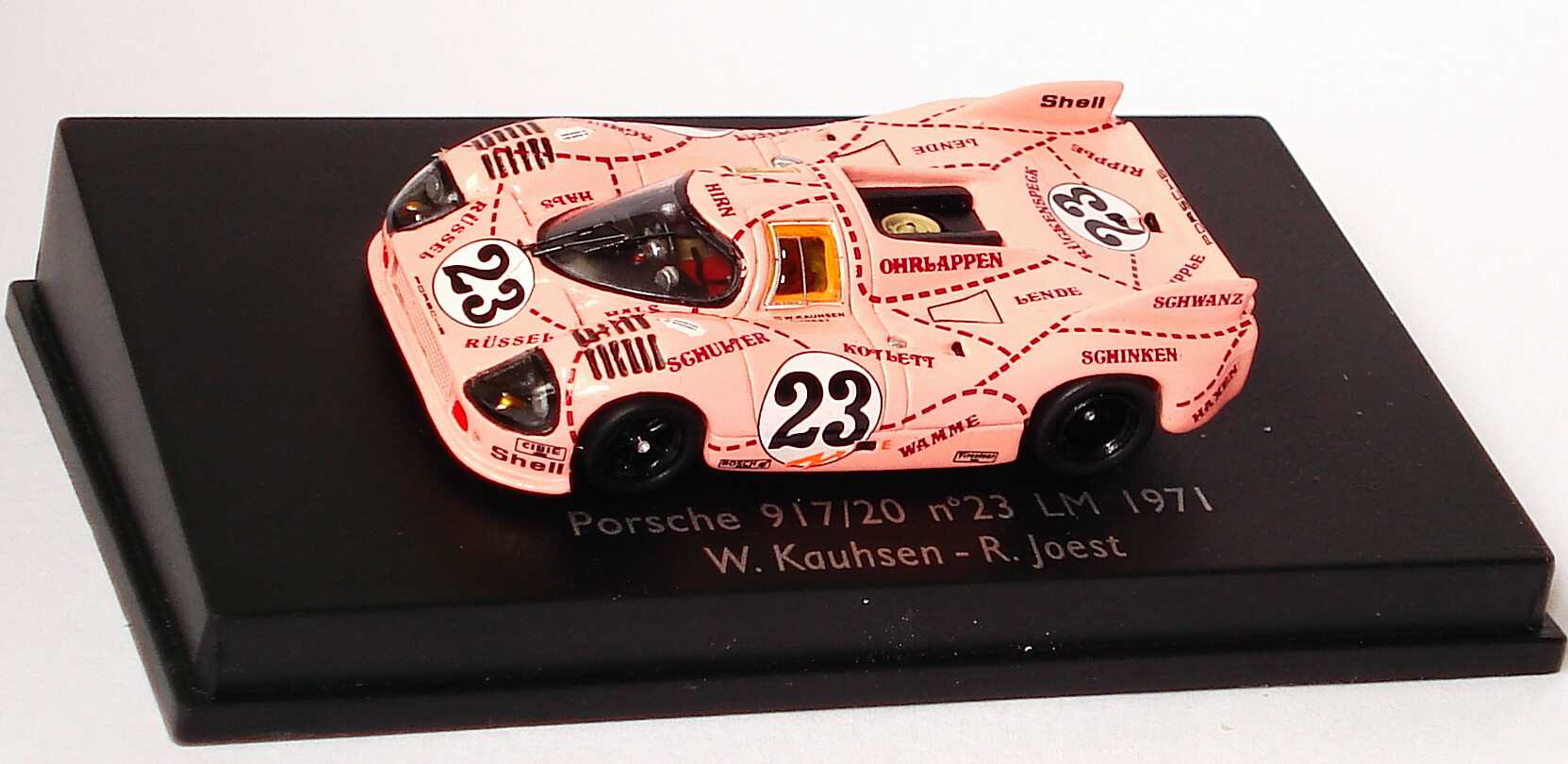 Foto 1:87 Porsche 917/20 24h von Le Mans 1971 Pink Pig / Die Sau Nr.23, W. Kauhsen / R. Joest Spark 87S031