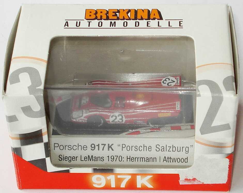 Foto 1:87 Porsche 917 K 24h von Le Mans 1970 Porsche Salzburg Nr.23, Herrmann / Attwood (Sieger) Brekina 16001