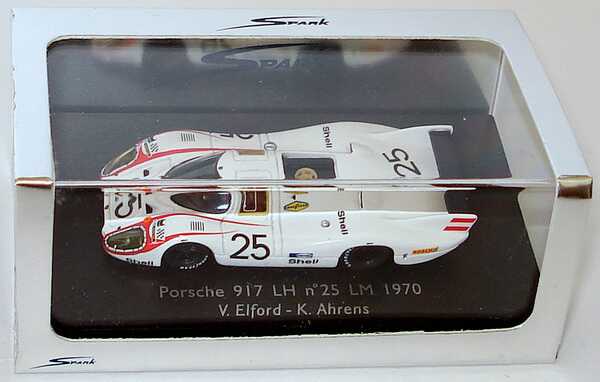 Foto 1:87 Porsche 917 LH 24h von Le Mans 1970 Shell Nr.25, V. Elford / K. Ahrens Spark 87S040