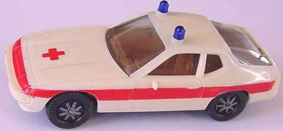 Foto 1:87 Porsche 924 Notarzt beige/rot herpa 4060b