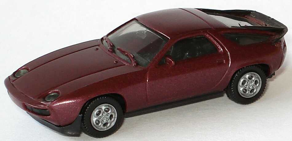 Foto 1:87 Porsche 928S weinrot-met. (neue Felgen) herpa 3025