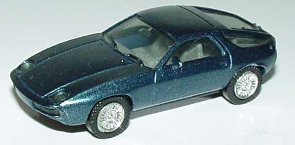 Foto 1:87 Porsche 928 petrolblau-met. (verchromte Felgen) herpa 3013