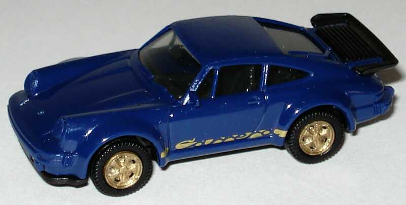 Foto 1:87 Porsche 930 turbo Carrera blau/gold herpa 3050