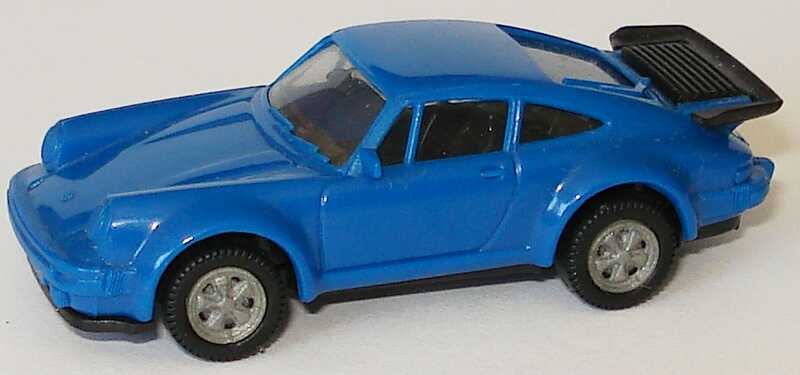 Foto 1:87 Porsche 930 turbo blau, IA schwarz, Fuchsfelgen herpa 2014