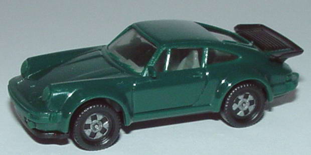 Foto 1:87 Porsche 930 turbo kieferngrün (alte Räder, IA grau) herpa 2014