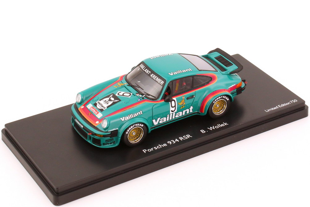 Foto 1:43 Porsche 934 Turbo RSR DRM 1976 Vaillant Kremer Team Nr.9, Bob Wollek - Limited Edition 750 Schuco Pro.R43450886100