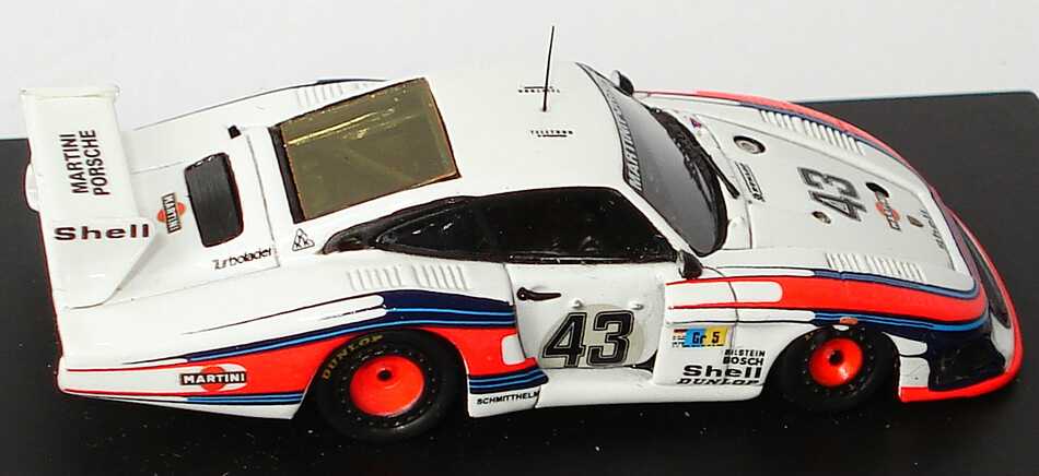 Foto 1:87 Porsche 935/78 Le Mans 1978 Martini Nr.43 Stommelen / Schurti (8. Platz) Spark 87S010