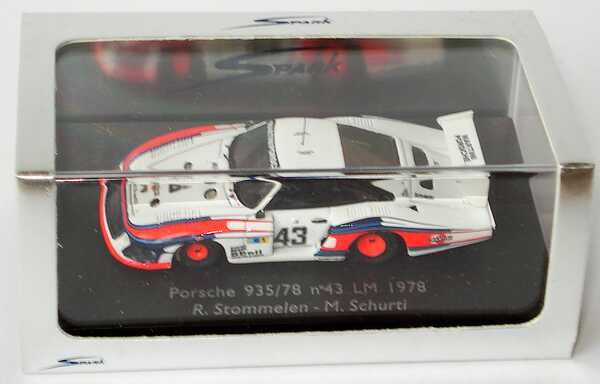 Foto 1:87 Porsche 935/78 Le Mans 1978 Martini Nr.43 Stommelen / Schurti (8. Platz) Spark 87S010