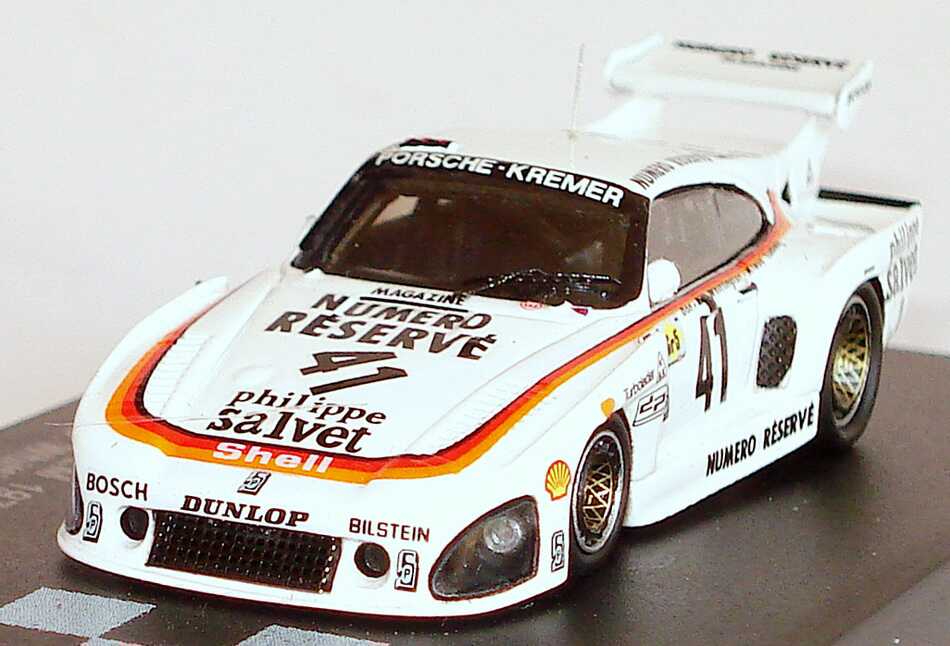 Foto 1:87 Porsche 935 K3 24h von Le Mans 1979 Kremer, Numero Réservé Nr.41, Ludwig / B. Whittington / D. Whittington (Siegerfahrzeug) Spark 87LM79