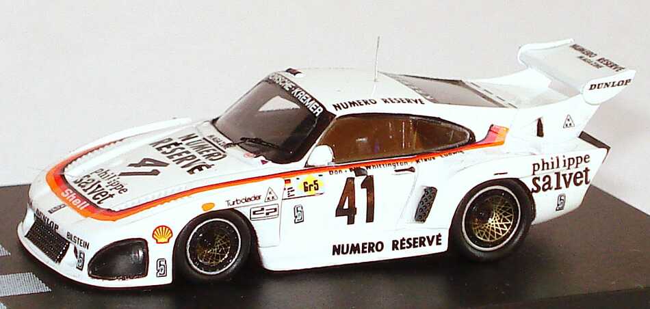 Foto 1:87 Porsche 935 K3 24h von Le Mans 1979 Kremer, Numero Réservé Nr.41, Ludwig / B. Whittington / D. Whittington (Siegerfahrzeug) Spark 87LM79