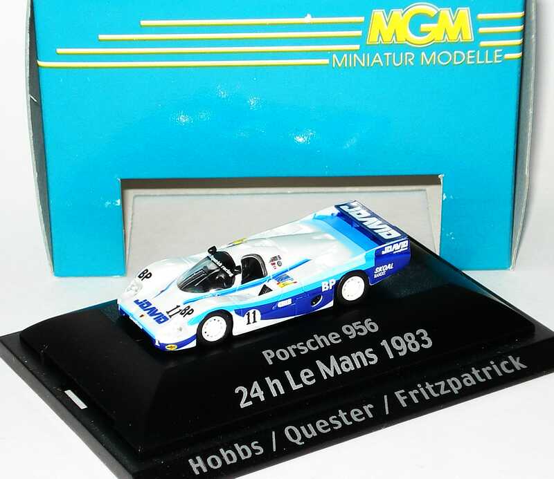 Foto 1:87 Porsche 956 Boss, Terrarent Nr.11, Hobbs / Quester / Fritzpatrick (24 h Le Mans 1983) MGM 4022p
