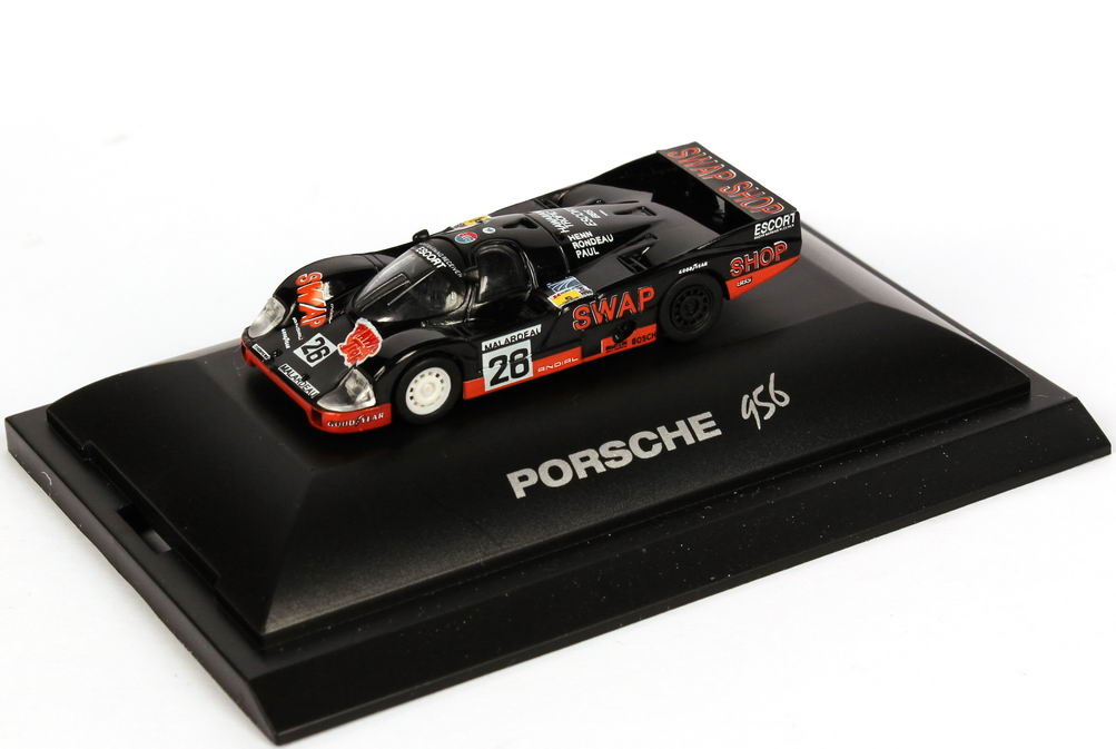 Foto 1:87 Porsche 956 L 24h von LeMans 1984 Swap Shop Nr.26, Rondeau / Henn / Paul Jr. (2. Platz) Trumpeter 16111
