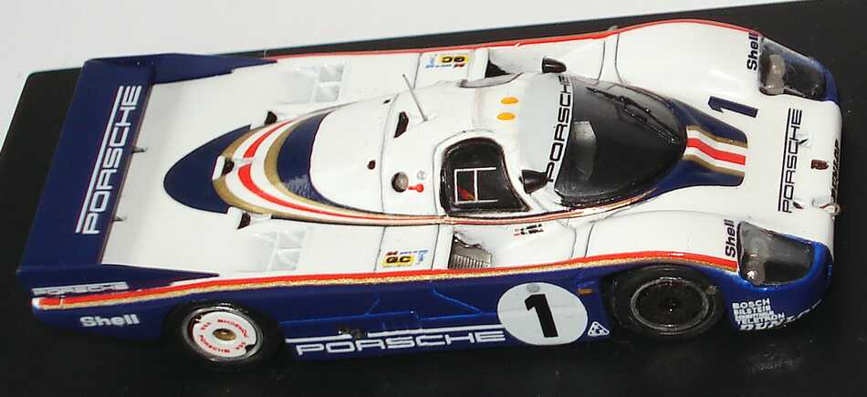 Foto 1:87 Porsche 956 LeMans 1982 Porsche, Rothmans Nr.1, Ickx / Bell (Siegerfahrzeug) Spark 87S018