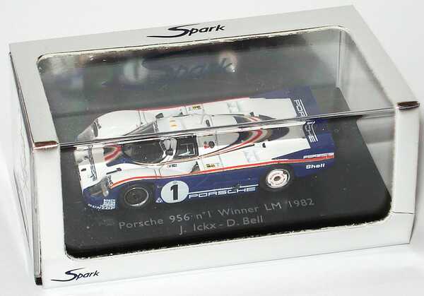 Foto 1:87 Porsche 956 LeMans 1982 Porsche, Rothmans Nr.1, Ickx / Bell (Siegerfahrzeug) Spark 87S018