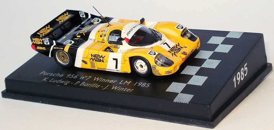Foto 1:87 Porsche 956 24h von LeMans 1985 New Man, Joest Racing Nr.7, Klaus Ludwig / P. Barilla / J. Winter (Siegerfahrzeug) Spark 87LM85