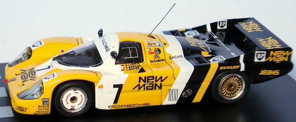 Foto 1:87 Porsche 956 24h von LeMans 1985 New Man, Joest Racing Nr.7, Klaus Ludwig / P. Barilla / J. Winter (Siegerfahrzeug) Spark 87LM85