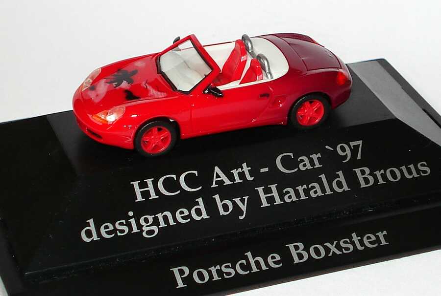 Foto 1:87 Porsche Boxster HCC Art-Car ´97 designed by Harald Brous herpa