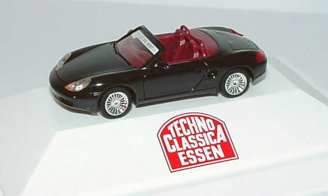 Foto 1:87 Porsche Boxster schwarz Techno Classica Essen 1997 herpa