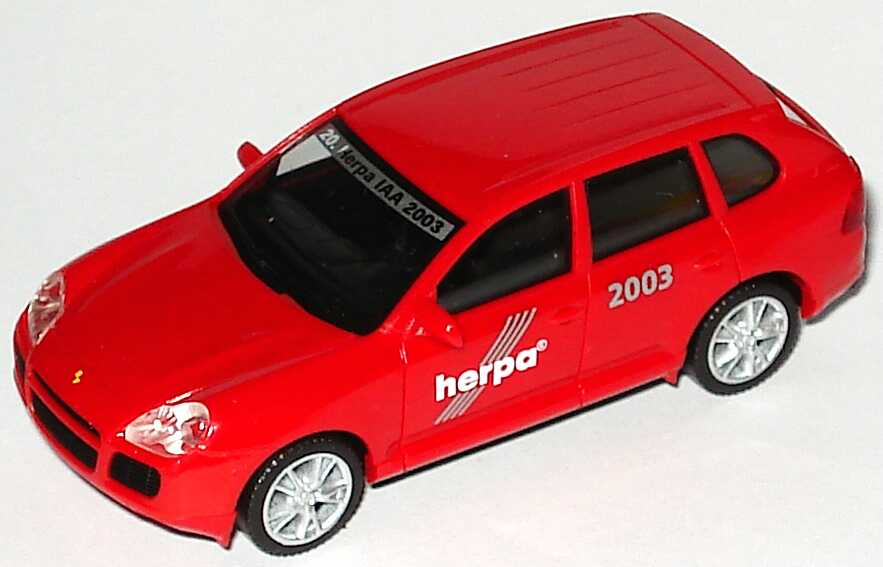 Foto 1:87 Porsche Cayenne Turbo 20. Herpa IAA 2003, Made in Germany! herpa