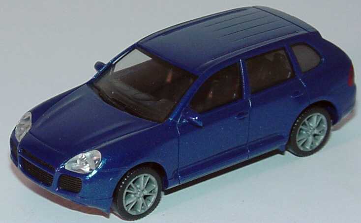 Foto 1:87 Porsche Cayenne Turbo blau-met. herpa