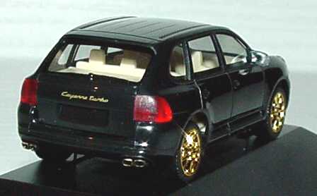 Foto 1:87 Porsche Cayenne Turbo schwarz/gold 2. Advent 2003 herpa 149495