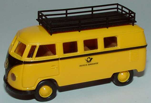 Foto 1:87 Post-Set Serie 3 - Historische Fahrzeuge der Deutschen Bundespost - 4x VW T1a - Brekina
