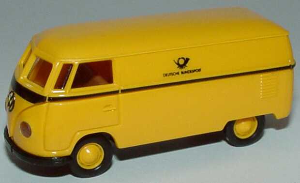 Foto 1:87 Post-Set Serie 3 - Historische Fahrzeuge der Deutschen Bundespost - 4x VW T1a - Brekina
