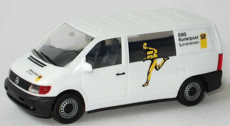 Foto 1:87 Post Museums Shop Setpackung EMS Kurierpost im Jahr ´97 (MB Vito + MB 207D + MB 100 + Volvo FH 16 Hgz) herpa 93-03/98