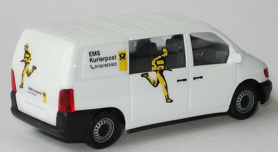 Foto 1:87 Post Museums Shop Setpackung EMS Kurierpost im Jahr ´97 (MB Vito + MB 207D + MB 100 + Volvo FH 16 Hgz) herpa 93-03/98
