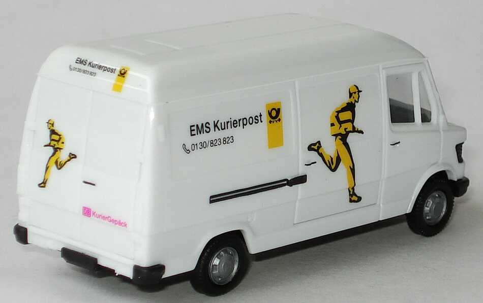 Foto 1:87 Post Museums Shop Setpackung EMS Kurierpost im Jahr ´97 (MB Vito + MB 207D + MB 100 + Volvo FH 16 Hgz) herpa 93-03/98