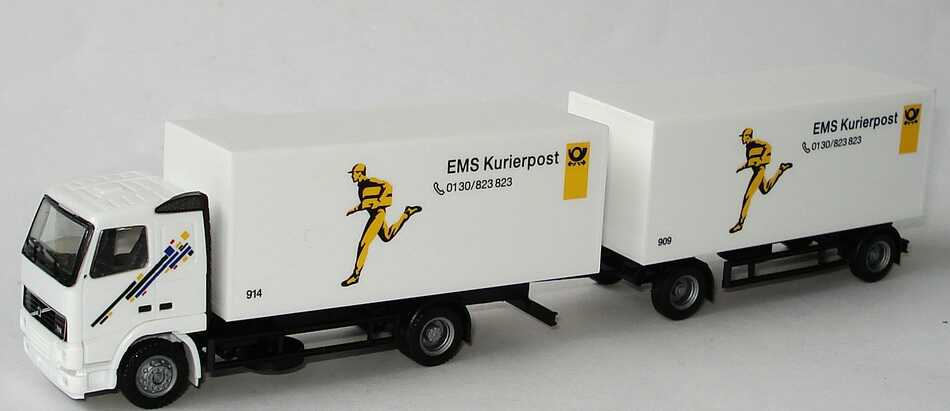 Foto 1:87 Post Museums Shop Setpackung EMS Kurierpost im Jahr ´97 (MB Vito + MB 207D + MB 100 + Volvo FH 16 Hgz) herpa 93-03/98
