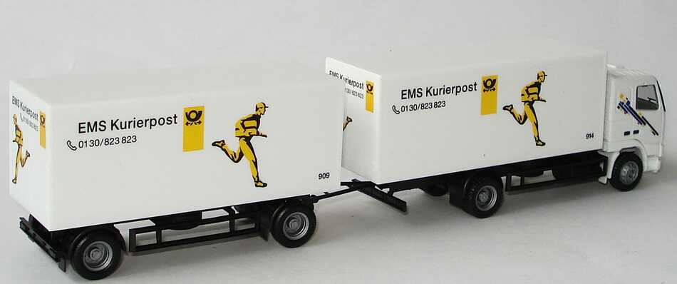 Foto 1:87 Post Museums Shop Setpackung EMS Kurierpost im Jahr ´97 (MB Vito + MB 207D + MB 100 + Volvo FH 16 Hgz) herpa 93-03/98
