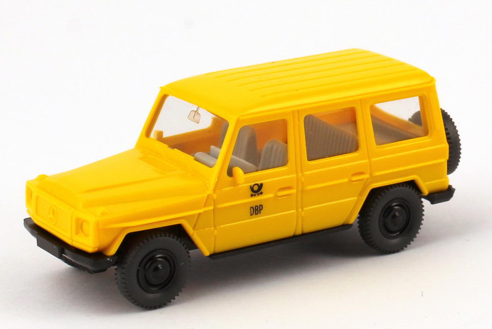 Foto 1:87 Post Museums Shop Setpackung 1991 Postreklame (230GE schwarze Radkappen + 207D + Brezelkäfer + O 305) Wiking