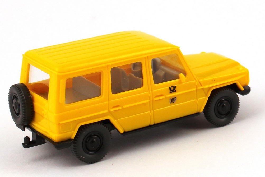 Foto 1:87 Post Museums Shop Setpackung 1991 Postreklame (230GE schwarze Radkappen + 207D + Brezelkäfer + O 305) Wiking