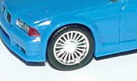 Foto 1:87 Radsatz Alpina Classic verchromt (ca. 18) herpa 052078