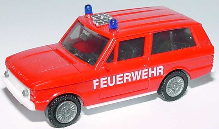 Foto 1:87 Range Rover Feuerwehr (Chassis weiß, IA schwarz) herpa