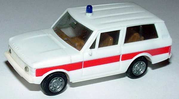 Foto 1:87 Range Rover Rettungswagen weiß/rot herpa