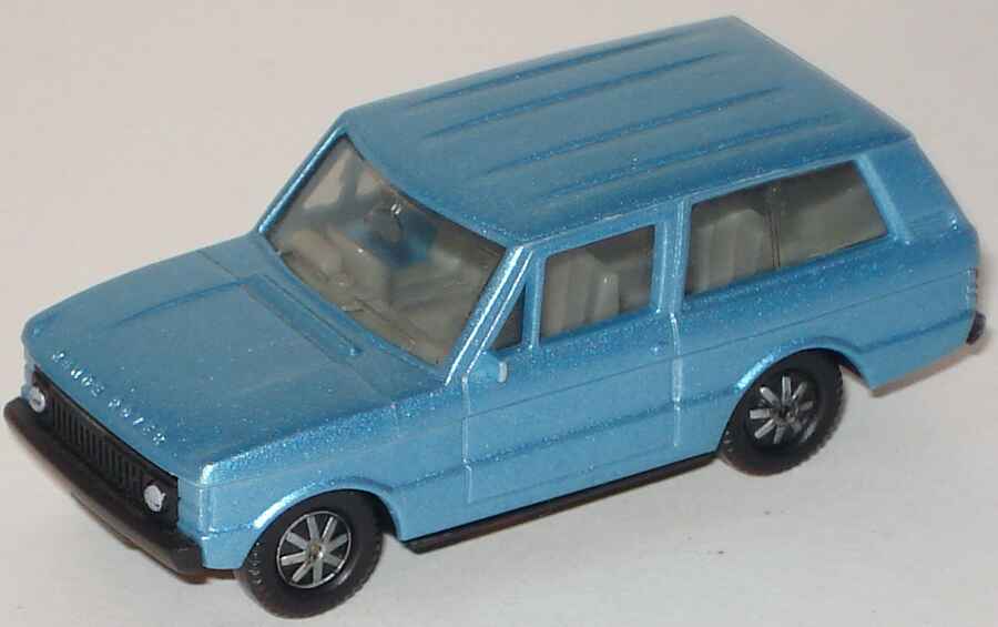 Foto 1:87 Range Rover eisblau-met. (Rechtslenker, alte Speichenräder, IA grau) herpa 3016