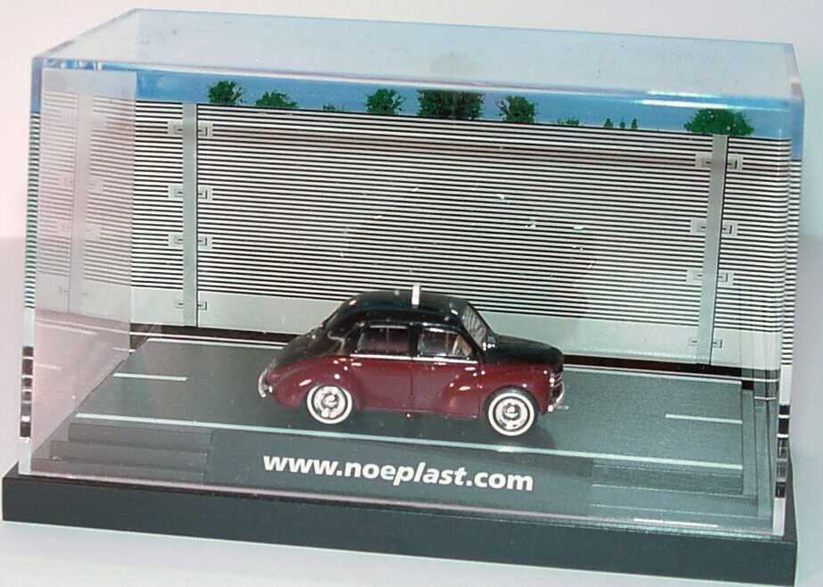 Foto 1:87 Renault 4CV Taxi schwarz/weinrot www.noeplast.com Busch