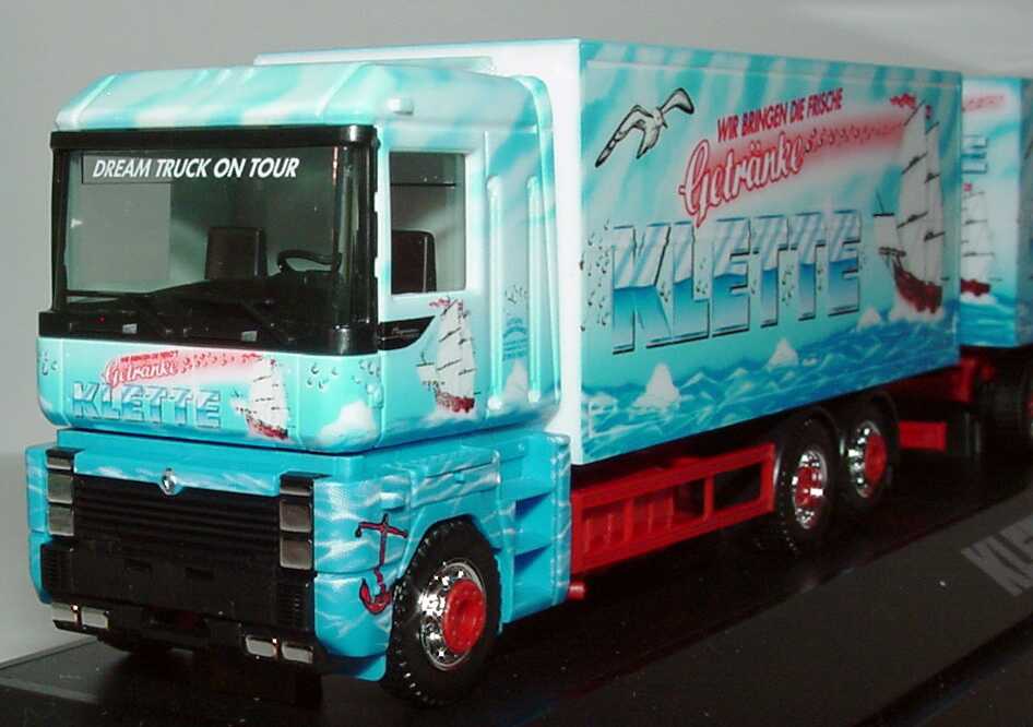 Foto 1:87 Renault AE Magnum Facelift GetränkeKoHgz 3/2 Wir bringen die Frische - Getränke-Klette herpa 189231